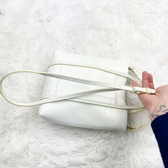 Elizabeth and James Embossed Crocodile Vegan Leather Crossbody Handbag - Picture 9 of 9